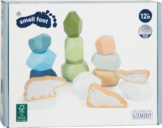 Small Foot - Houten Balansstenen Arctic, 11dlg. van Small Foot