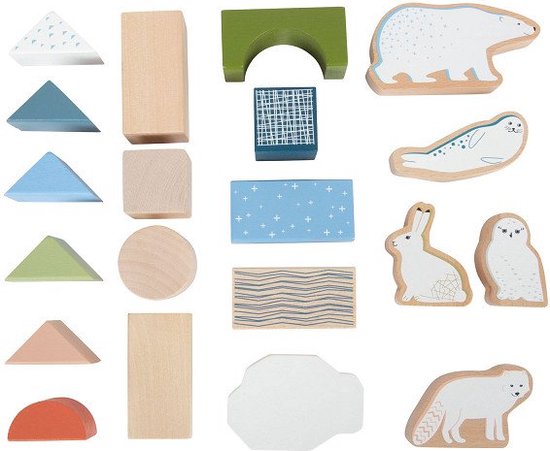 Small Foot - Houten Bouwblokken Arctic, 20dlg. van Small Foot
