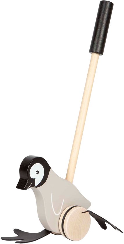 Small Foot - Houten Duwfiguur Penguin van Small Foot