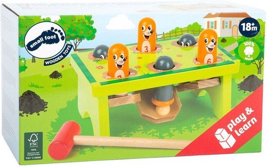 Small Foot - Houten Hamerbank Mollen van Small Foot