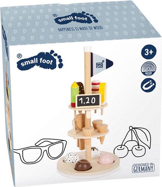 Small Foot - Houten Ijsjes met Houder, 15dlg. van Small Foot