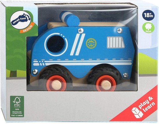 Small Foot - Houten Politieauto Blauw van Small Foot