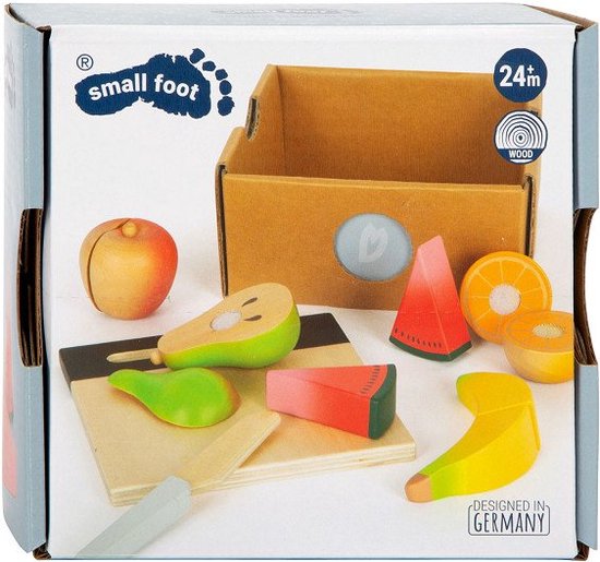 Small Foot - Houten Snij- en Speeleten Fruit Set, 13dlg. van Small Foot