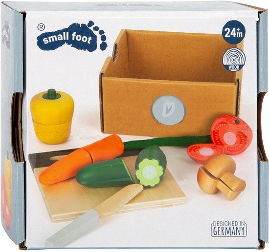 Small Foot - Houten Snij- en Speeleten Groenten Set, 13dlg. van Small Foot