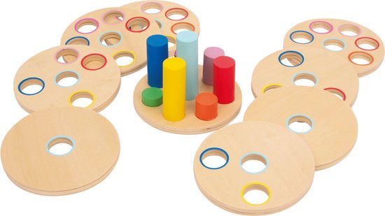 Small Foot - Houten Stapelspel Logisteck Educatief, 9dlg. van Small Foot