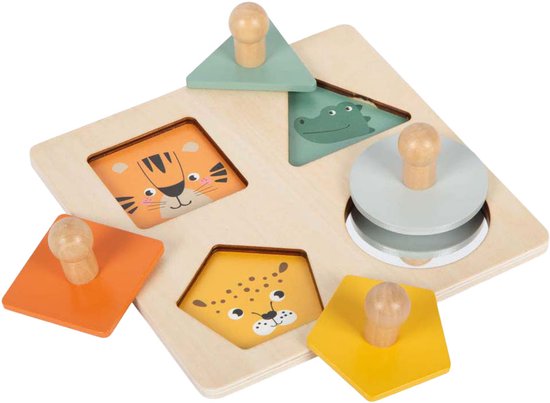 Small Foot - Houten Vormen Montessori Puzzel FSC