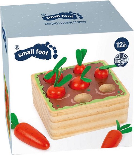 Small Foot - Houten Wortel Vormenspel, 8dlg. van Small Foot