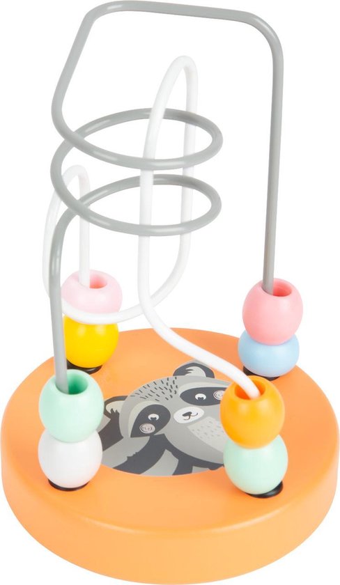 Small foot - Pastel Raccoon Bead Maze- Educatief speelgoed van Small Foot