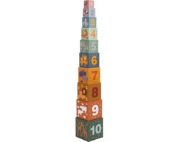 Small Foot - Stapelblokken Safari Karton, 10dlg. van Small Foot
