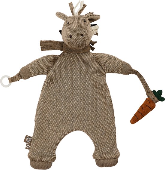 Smallstuff Horse Knuffeldoekje Dark Nature van Smallstuff