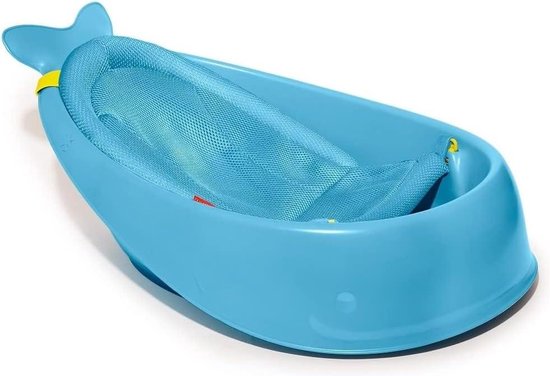 Smart Sling 3-Stage Baby Bath Tub Blue - Moby van Smart+