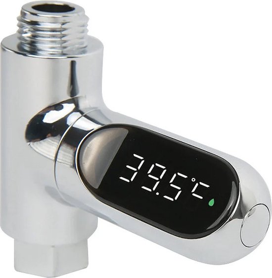 Smartflow™ Zelf aangedreven Badthermometer & Douchetimer (8-85℃) - Waterbesparende Douche Klok - Thermostaatkraan - Thermostaat - Temperatuurmeter - Timer - Douchethermostaat - Zandloper van Smart+