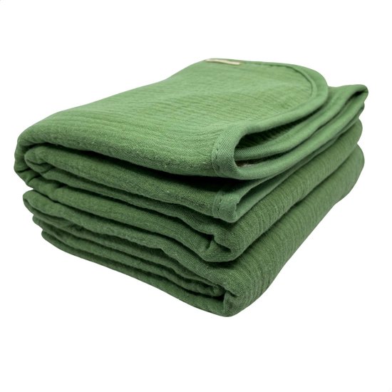 Smikkels - Katoenen hydrofiele doeken (2 st) - Groen - 100% Biologisch katoen - Katoen en badstof - 60x60 - Hydrofiele luier baby van Smikkels