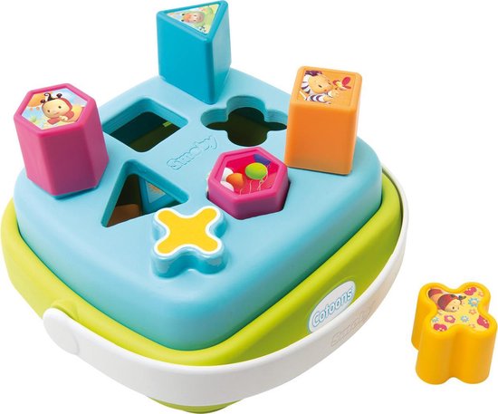 Smoby Cotoons Vormenstoof - Blauw | Leer de vormen van Smoby