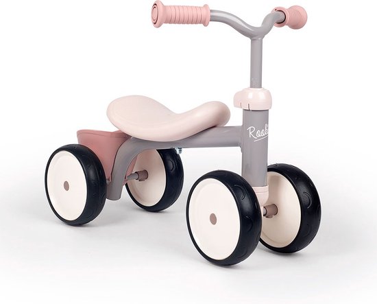 Smoby Rookie - Loopfiets - Step - Roze - Ontdek de Wereld op Vier Wielen! van Smoby