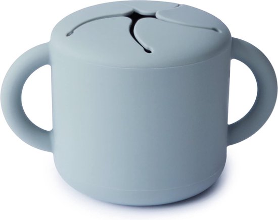 Snackbeker van siliconen, kinderbroodtrommel voor onderweg, lekvrij en vaatwasmachinebestendig, gemakkelijk vast te houden voor peuters, hoogwaardige en eerste uitrusting voor baby's, van Mepal