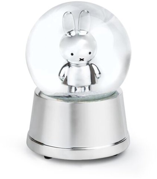 Sneeuwbol met muziek nijntje verzilverd 7570201 van Merkloos