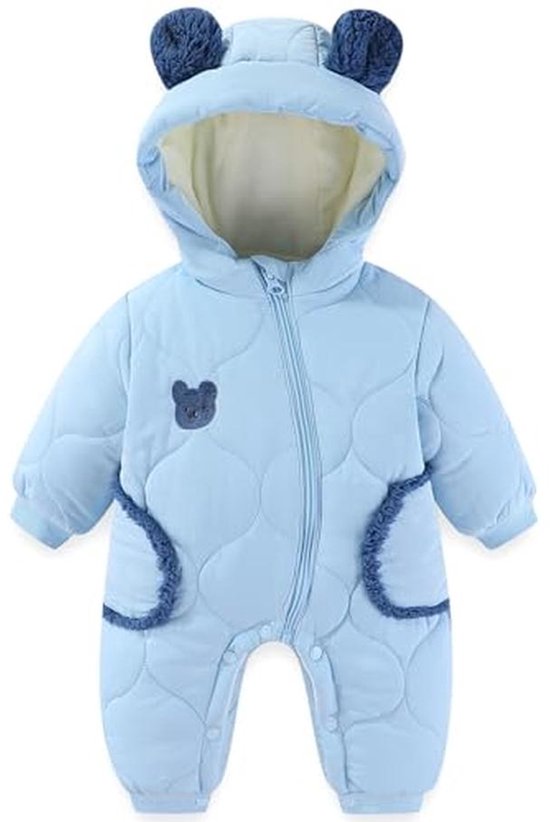 Sneeuwpak voor baby's voorjaar en winter - Dikke overall met rits