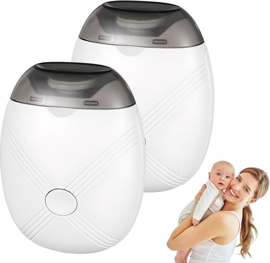 SnelShoppen - 2 stuks elektrische nagelknipper met licht, 3 snelheden, automatische nagelvijl voor manicure, pedicure, teennagels, voor kinderen, seni
