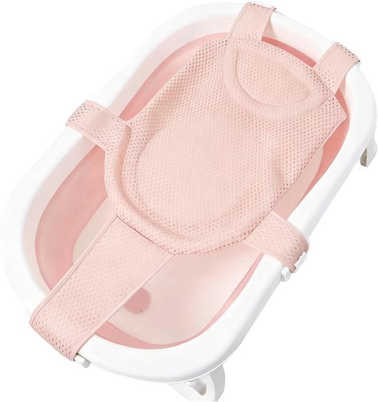 SnelShoppen - Badinzetstuk voor Baby's - Antislip Badkussen - Verstelbaar Badnet voor Pasgeborenen - Ergonomisch Ontwerp - Universeel Passend - Ideaal
