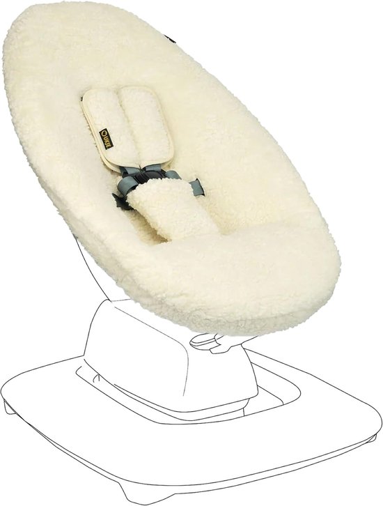 SnelShoppen - Beschermende Schommelhoes voor 4moms MamaRoo 5 - Handgemaakt in Europa, Eenvoudig te Installeren, Makkelijk te Wassen, Geschikt voor Bab