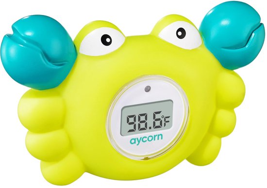 SnelShoppen - Digitale Bad- en Kamertemperatuur Meter voor Baby's - Waterdicht, Snelle en Nauwkeurige Temperatuurmeting, Veiligheid LED Alarm, Leuk Dr