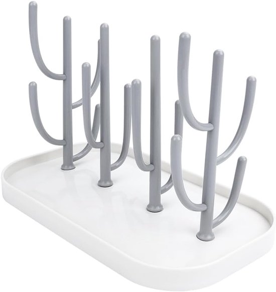 SnelShoppen - Droogrek voor Babyflessen - Vertical Baby Bottle Drying Rack met Afdruipbak - BPA-vrij - Ideaal voor Flessen, Spenen, Bekers en Accessoi