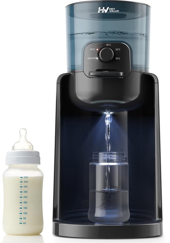 SnelShoppen - Flessenmaker voor baby's, Flessenwarmer, Instant Warmte, Waterdispenser voor Formuleflessen, 4 Temperatuurinstellingen, 72 Uur Smart The