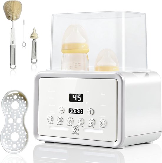 SnelShoppen - Multifunctionele Borstvoeding Warmer - Snelle Verhitting in 3 Minuten - Slimme Temperatuurregeling - Witte Melkverwarmer voor Baby's - I