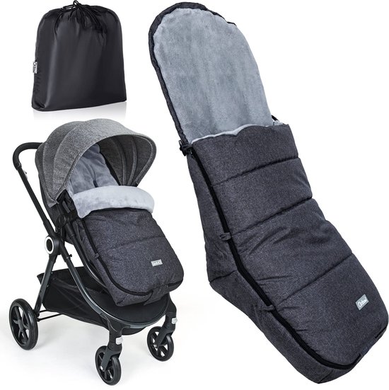 SnelShoppen - Orzbow Voetenzak voor Kinderwagen - Winter Voeten voor Buggy - Waterdicht & Winddicht - Coral Fleece Gevoerd - Afneembaar & Machine Wasb