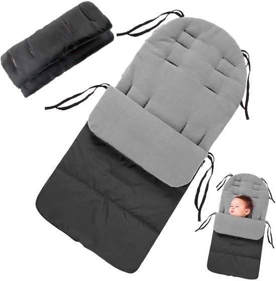 SnelShoppen - Universele SilverChry Winter-Kinderwagentas - Thermische Voetenzak voor Kinderwagen - Warm en Comfortabel - Ideaal voor Winterse Wandeli
