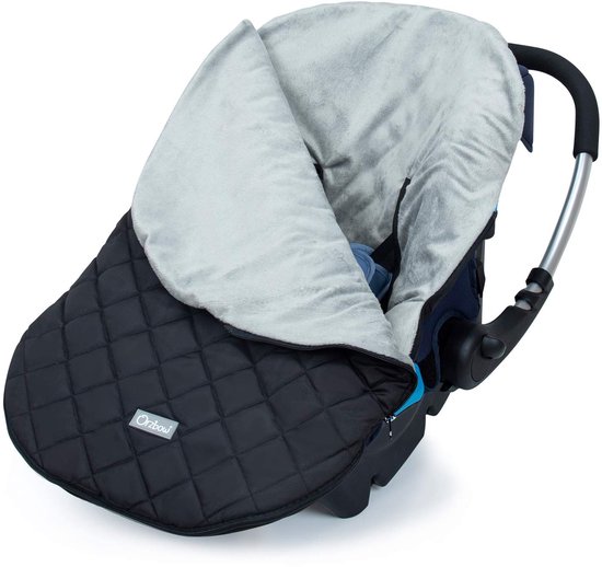 SnelShoppen - Universele Voetenzak Voor Autostoel, Waterdicht, Winddicht, Hoge Warmte, Zwart, Ideaal Voor Kinderen En Baby's, Geschikt Voor Alle Autos