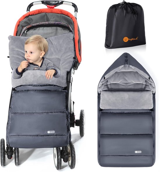 SnelShoppen - Universele Voetenzak voor Kinderwagen, Waterdichte Buggy Voeten, Verstelbare Kap en Ritsen, Makkelijk Toegankelijk, Winddicht en Duurzaa