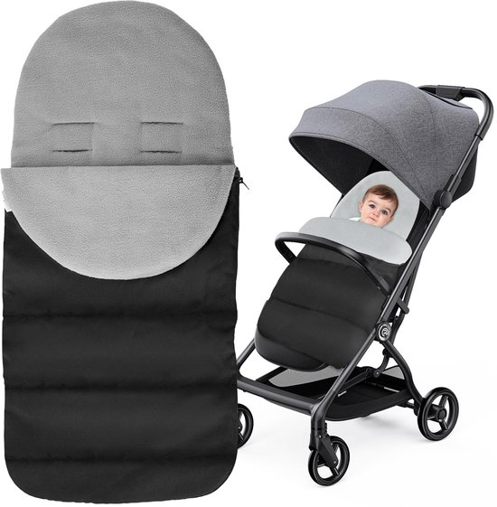 SnelShoppen - Voetenzak Cosy Toes voor Kinderwagen - Winddichte Universele Babyslaapzak - Grijze Voetenzak voor Buggy en Wandelwagen - Perfect voor Ki