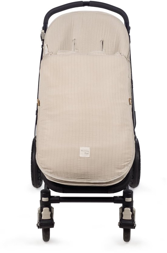 SnelShoppen - Voetenzak Eco Mum Apricot voor Overgangsperiode - Warm, Ademend, Duurzaam - Perfect voor Baby's in de Kinderwagen, Autostoel of Draagzak