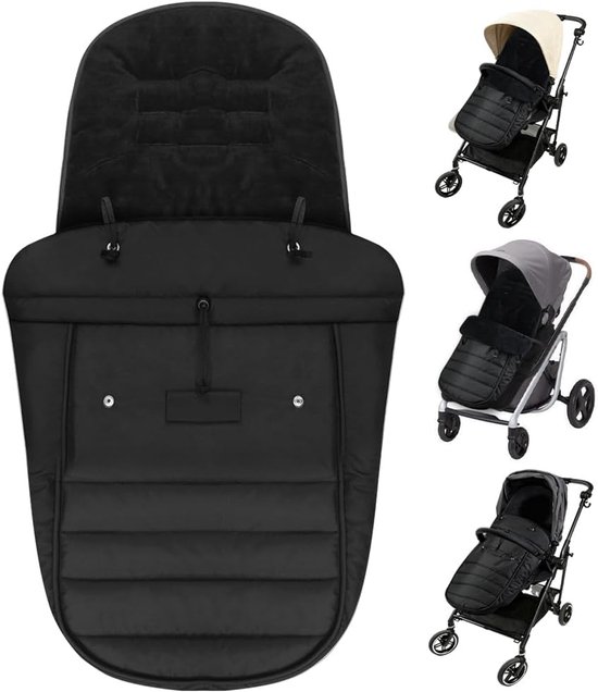 SnelShoppen - Voetenzak voor de winter - Waterdichte babyvoetenzak - Knuffelzak - Universele babyschaal met ritssluiting - Machinewasbare kinderwagen