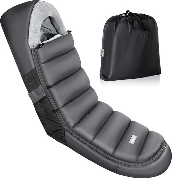 SnelShoppen - Voetenzak voor Kinderwagen, Winter Knusse Hoes voor Buggy met Rits, Waterdichte Footmuff voor Driewieler, Antislip, Uitneembaar & Wasbaa