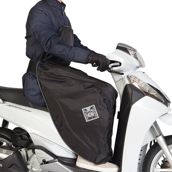 SnelShoppen - Voetenzak voor Scooter, Warm en Comfortabel, Zwart, Perfect voor Koude Dagen in de Stad, Universele Pasvorm, Ideaal voor Stedelijke Ritj
