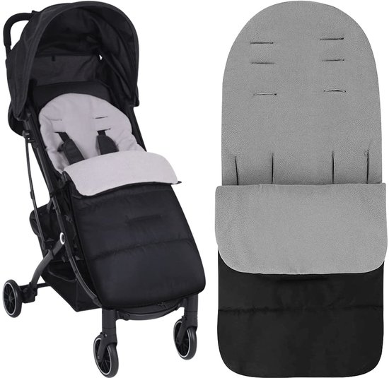 SnelShoppen - Winter Slaapzak voor Kinderwagen, Universele Voetenzak, Waterdicht, Antislip, Afneembaar, Zwart, Ideaal voor Kinderen en Buitenactivitei