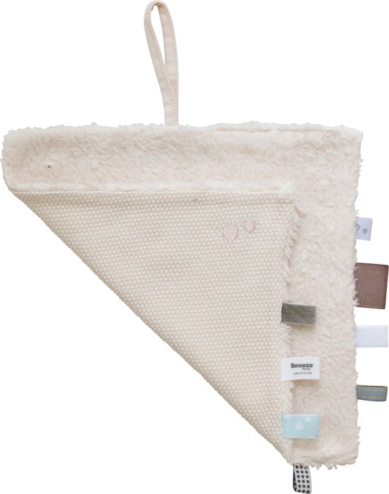 Snoozebaby Organisch Knuffeldoekje Peach Blush - 25x25 cm van Snoozebaby