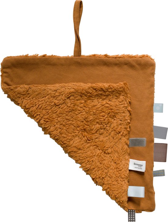 Snoozebaby Organisch Knuffeldoekje Toffee - 25x25 cm van Snoozebaby