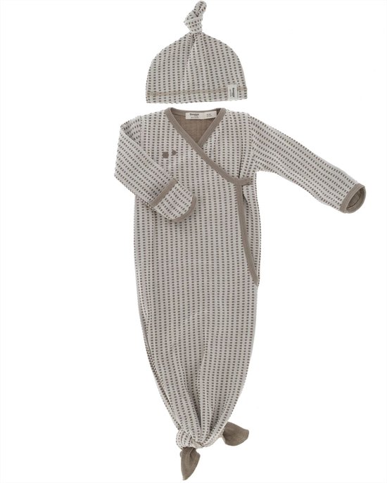 Snoozebaby Slaapzak & Pakje in 1 incl. Mutsje Warm Brown - 0-3 mnd van Snoozebaby