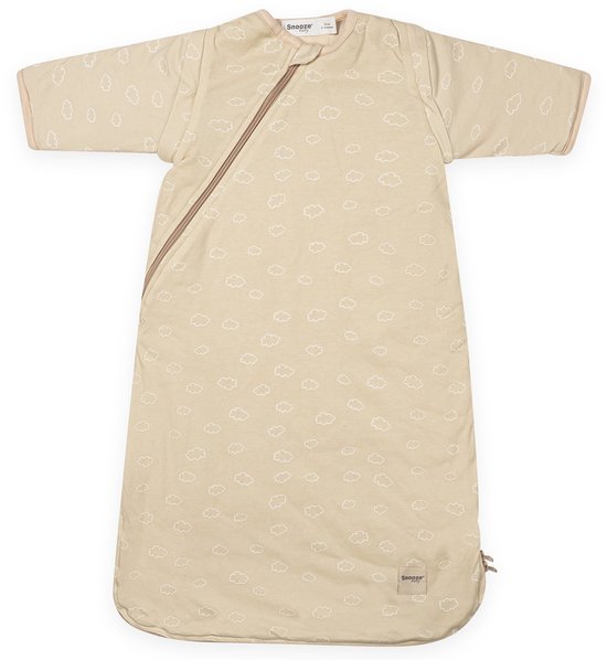 Snoozebaby Slaapzak Winter 70 cm (3-9 mnd) - TOG 2.0 - Afritsbare mouwen - Katoen - Dune Beige