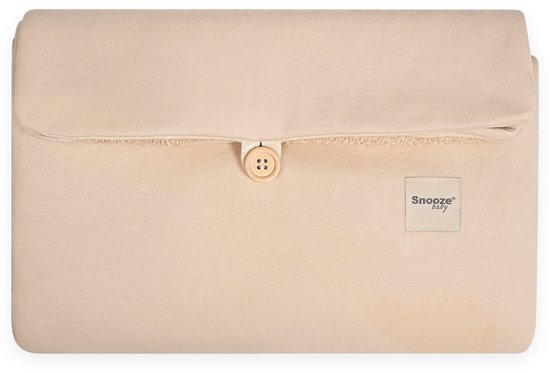 Snoozebaby Verschoonmatje - Opvouwbare mat voor onderweg 0-2 jaar - Gewatteerd - Dune Beige