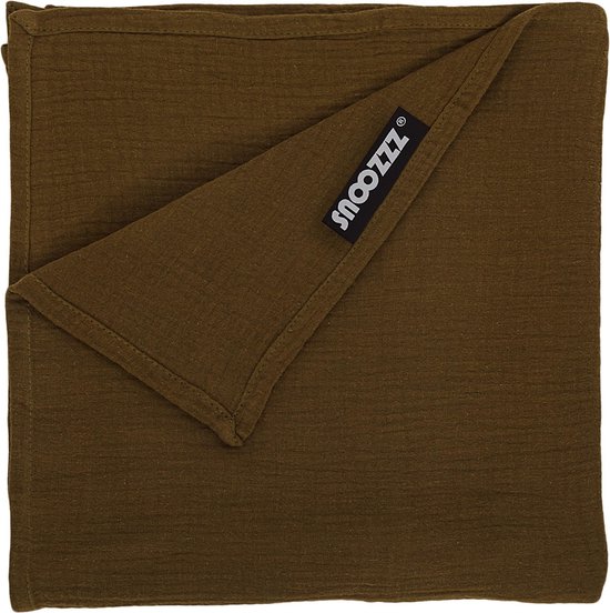 Snoozzz Hydrofiel doek XL Swaddle - de beste kwaliteit zachte Hydrofiel - 100% katoen - 120 x 120 cm - Bronze van SNOO