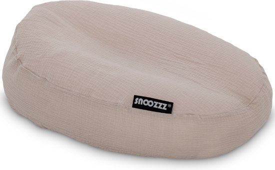 Snoozzz Relax hoes voor voedingskussen - maakt van je voedingskussen een babynestje - 100% katoen - Sand van Snoozzz