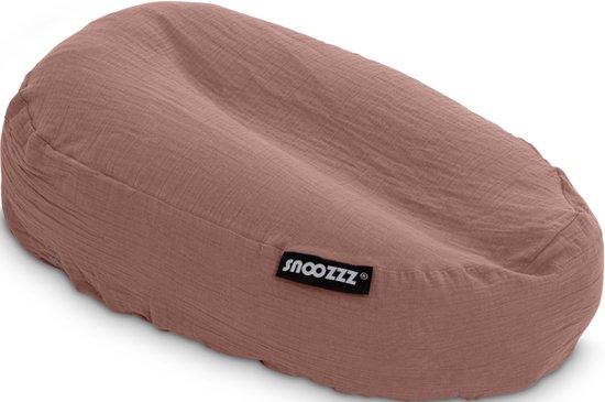 Snoozzz Relaxhoes voor voedingskussen zwangerschapskussen - 100% katoen van zachte Hydrofiel - Chestnut van SNOO