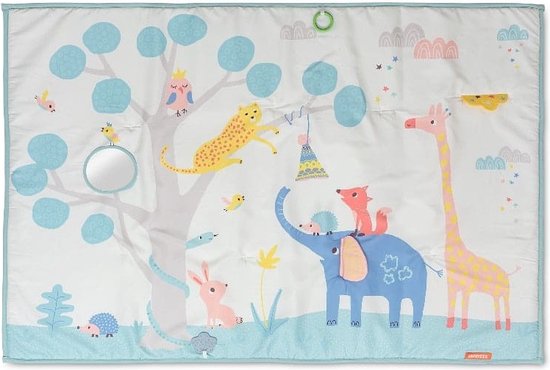 Snoozzz Speelkleed Baby Speelmat Jungle - zacht baby speelkleed met speeltjes - 150 x 100 cm van SNOO