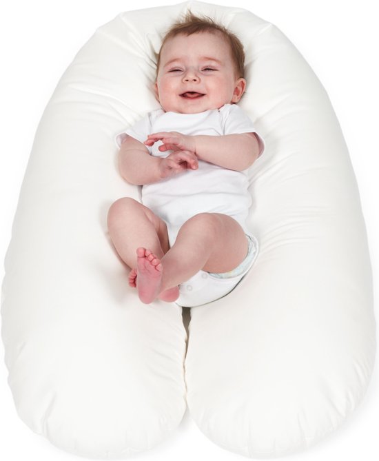 Snoozzz Voedingskussen Zwangerschapskussen Zijslaapkussen Premium kwaliteit - 185 cm - microparel vulling - luxe draagtas - EXCLUSIEF Buitenhoes van SNOO