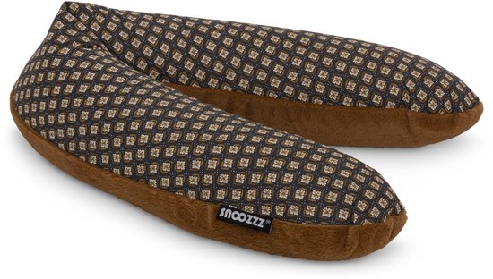 Snoozzz Zwangerschapskussen Zijslaapkussen Lichaamskussen - 185 cm - microparel vulling- luxe draagtas - wasbare hoes - Havana